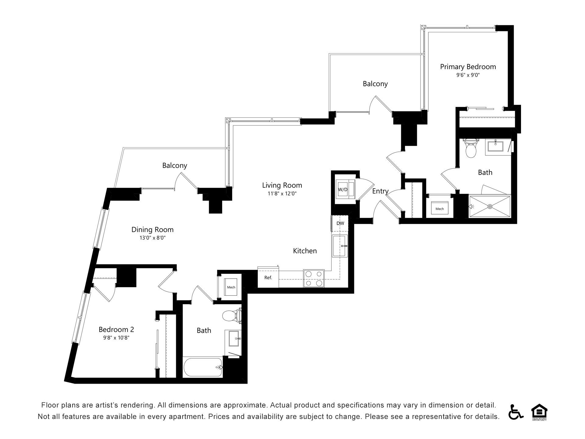 Floor plan layout diagram for B26